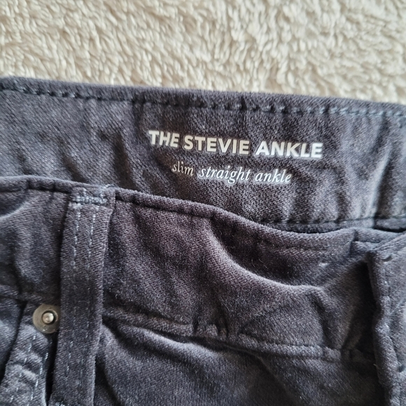 Ag Adriano Goldschmied The Stevie Ankle Slim Straight velvet jeans size 31 - Picture 11 of 13